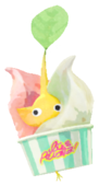 Yellow Pikmin with ice cream