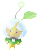 Yellow Pikmin with Koppaite space suit