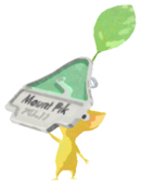 Yellow Pikmin with mountain pin
