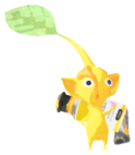Yellow Pikmin with paint