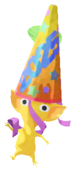 Yellow Pikmin with party popper