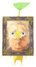 Yellow Pikmin with picture frame