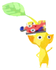 Yellow Pikmin with puzzle piece