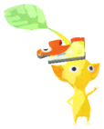 Yellow Pikmin with puzzle piece