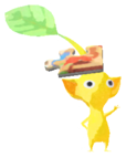 Yellow Pikmin with puzzle piece