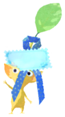 Yellow Pikmin with present sticker