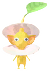 Yellow Pikmin with shell
