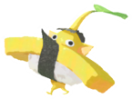 Yellow Pikmin with sushi