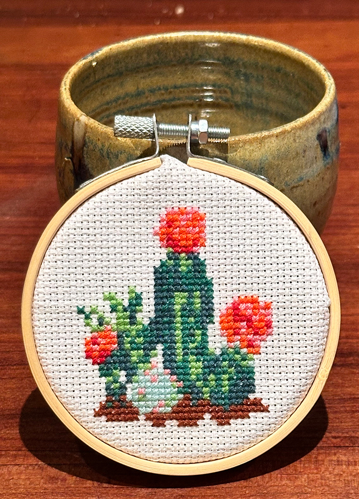 Cactus cross-stitch