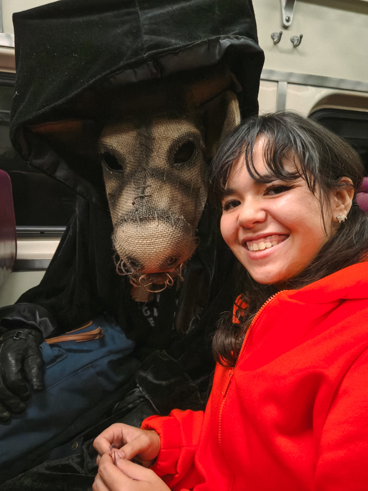 Me and my husband in our Halloween costumes