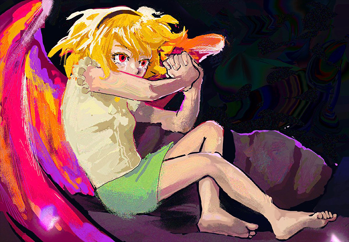 Satoko as a fallen angel